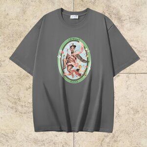 Off-White Men's T-Shirt Short Sleeve Gray